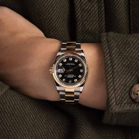 Datejust 126233 36mm Oys SS/YG Black/Dia VSF V2 DD3235