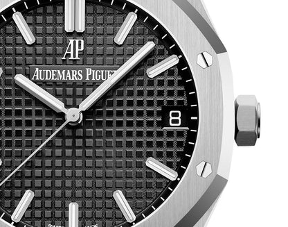 Royal Oak 41mm 15500 SS/SS Black/Stk OCTA SA4302 (Free Sprung)