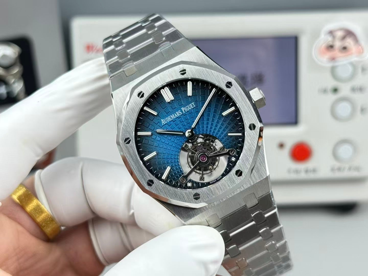 Royal Oak Tourbillon 41mm SS/SS Blue/Stk R8F V2 Flying Tourb