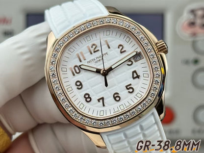 Aquanaut Ladies 35.6mm Dia RG/RU White Dial PPF A324