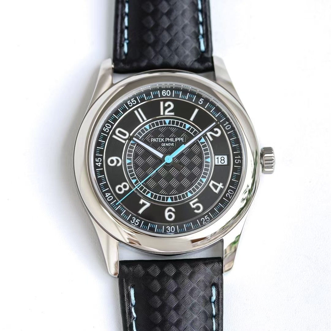 Calatrava 6007 40mm SS/LE Black/Blue PPF 330SC