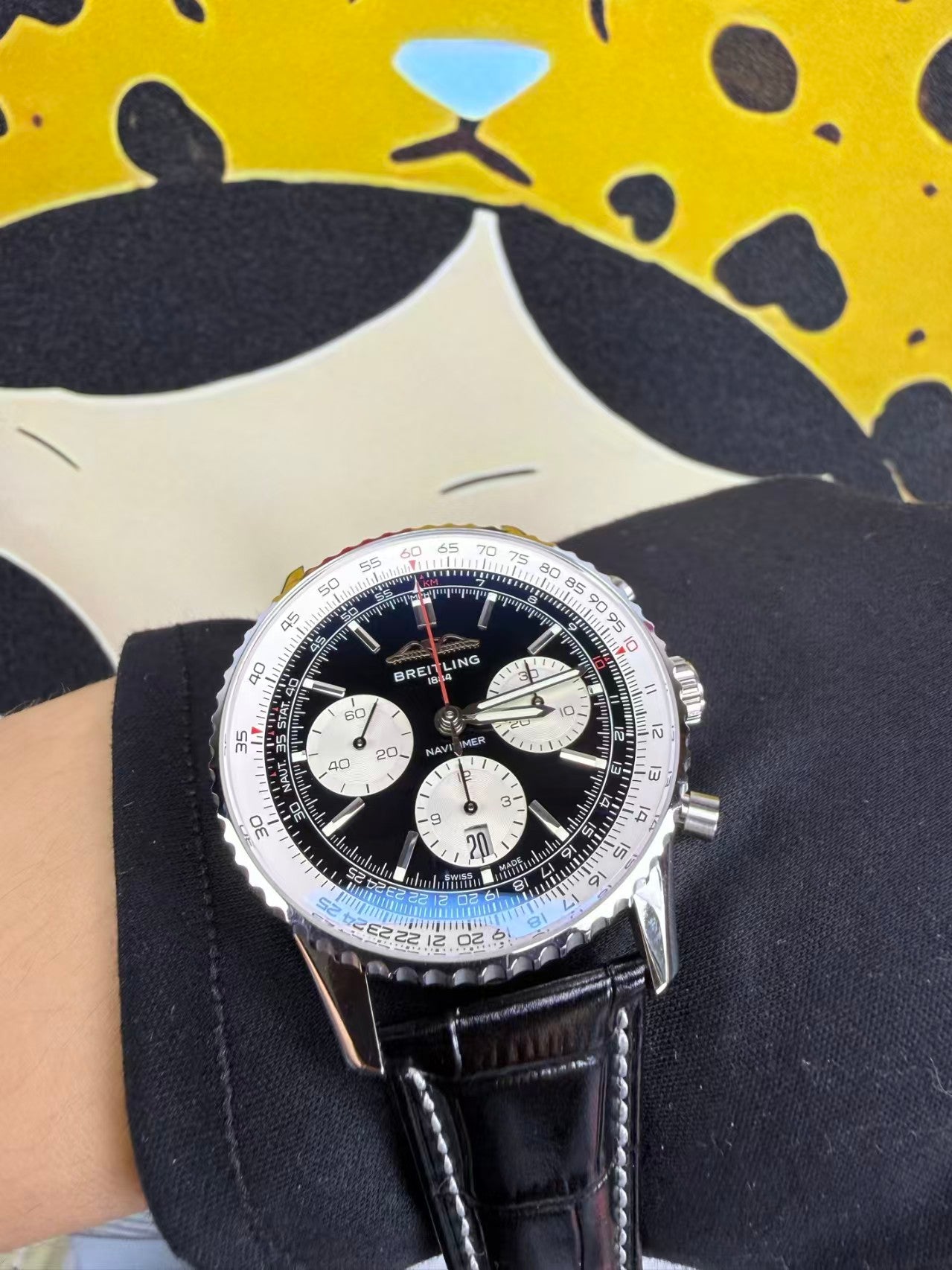 Navitimer B01 Chronograph SS/LE Black Dial BLSF Asian B01