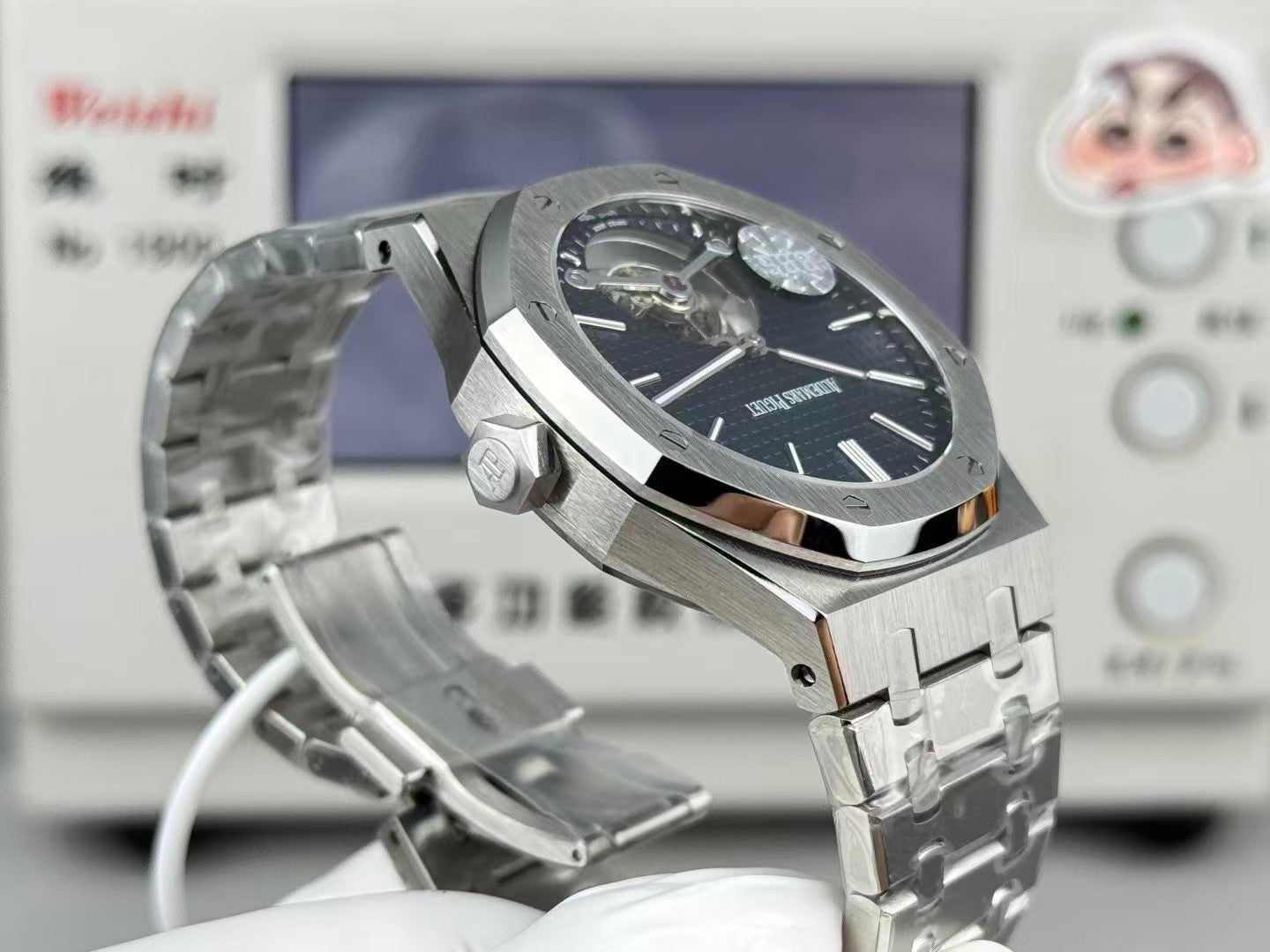 Royal Oak Tourbillon 41mm SS/SS dark Blue/Stk R8F V2 Flying Tourb