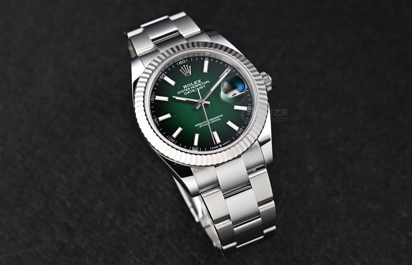 Datejust 126334 41mm Jub SS/SS Omber Green/Stk EWEF A3235