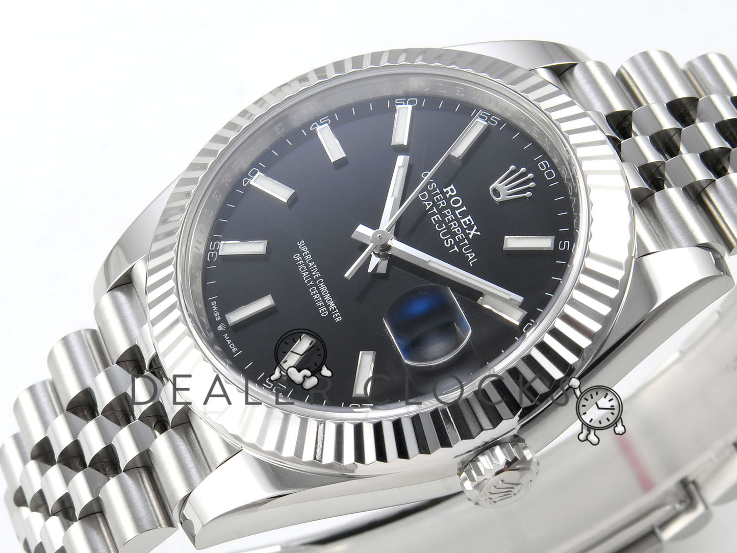 Datejust 126334 41mm Jus SS/SS Black/Stk RGF JH3235 (Weighted Approx.131g) (Free Sprung)