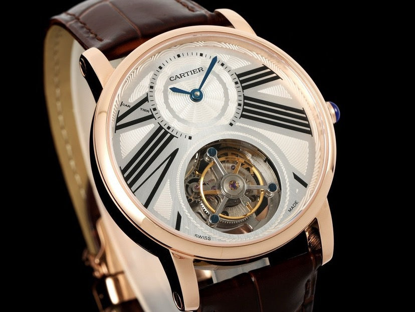Rotonde De Cartier 40mm RG/LE Silver Dial RMSF Tourb