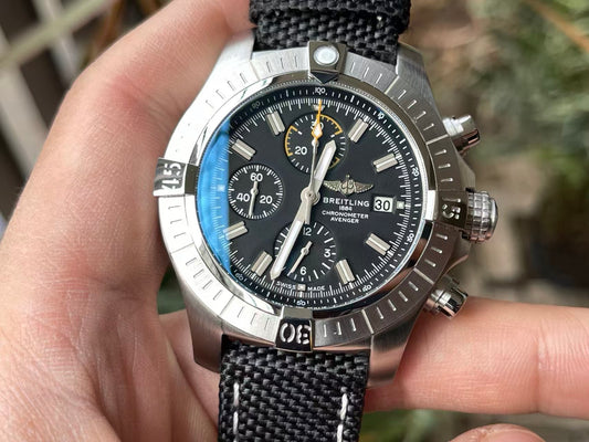 Avenger B01 Chrono 45mm SSNY Black Dial TF A7750