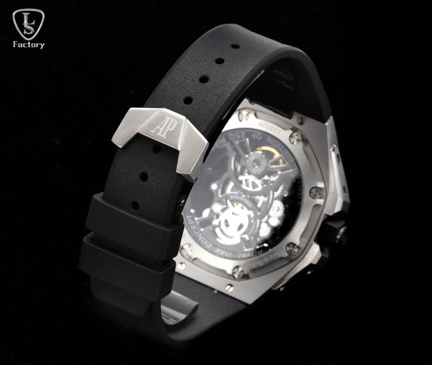 Audemars Piguet Royal Oak Concept 42mm Black Panther Titanium/RU Fake Tourbillon