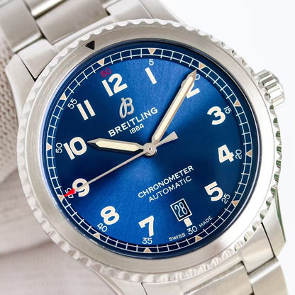 Aviator 8 41mm SS/SS Blue Dial TF A2824