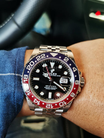 GMT Master II 126710 Pepsi 40mm Oys SS/SS Black Dial Clean Plus JH3285