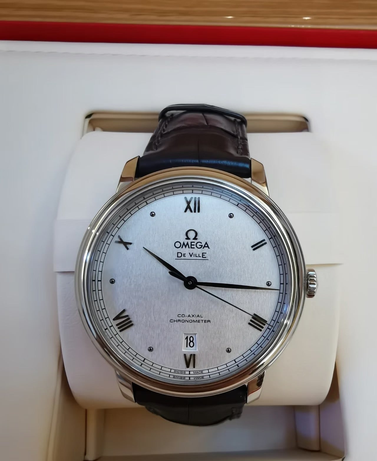 De Ville Prestige Date 40mm RG/LE White Dial MKS A8800