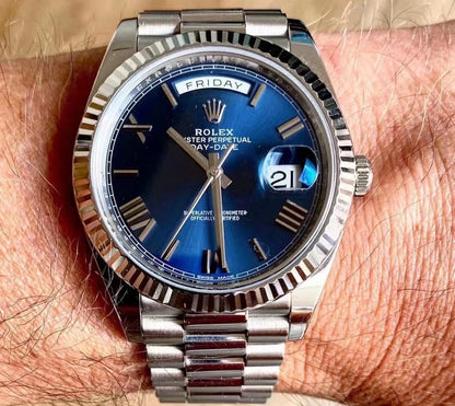 DayDate 228236 40mm SS/SS Ombre Blue/Rmn RGF VR3255 (Weighted Approx.210g )