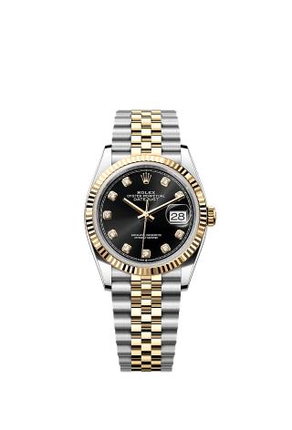 Datejust 126233 36mm Oys SS/YG Black/Dia VSF V2 DD3235