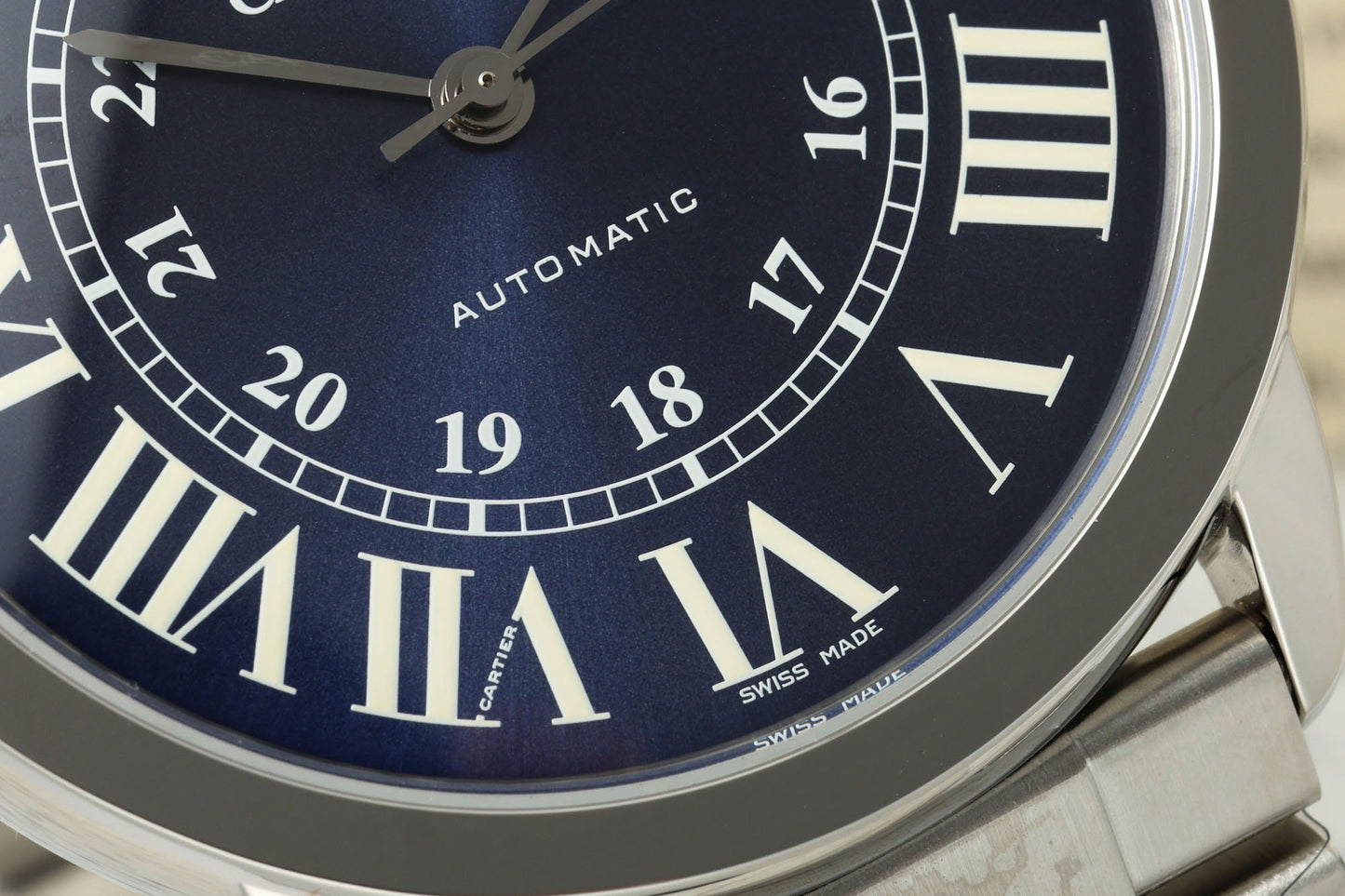 Ronde Solo Date 42mm SS/SS Blue Dial AF MY9015