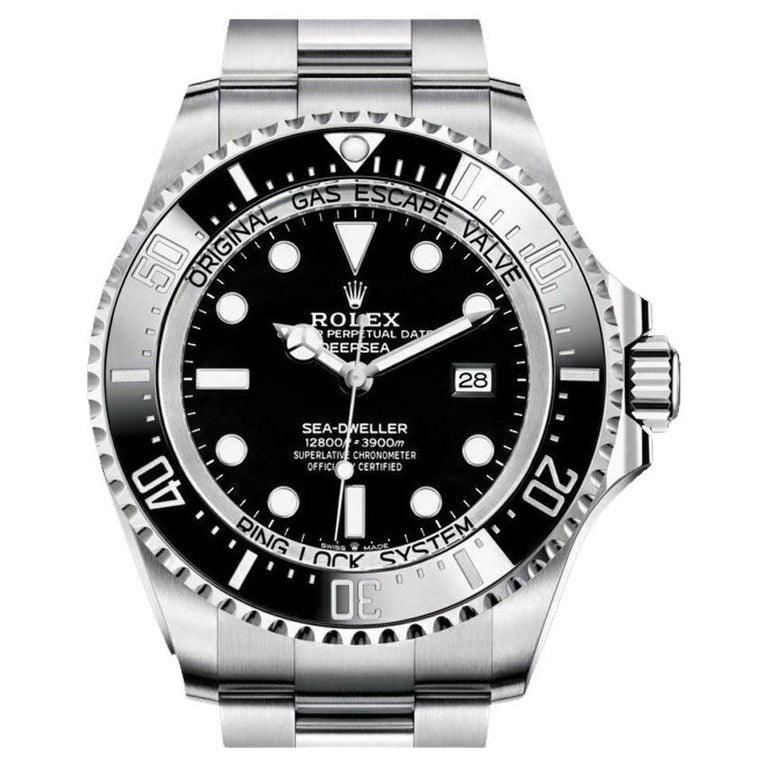 DeepSea dweller 126660 44mm SS/SS Black Dial QF JH3235 (Free Sprung)