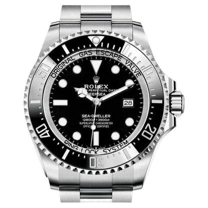 DeepSea dweller 126660 44mm SS/SS Black Dial QF JH3235 (Free Sprung)
