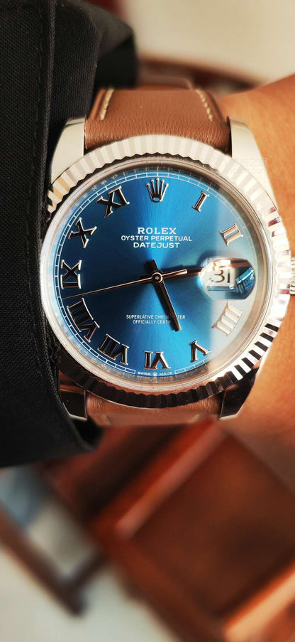 Datejust 126334 41mm Jus SS/SS Blue/Rmn RWF JH3235 (Weighted Approx.127g) (Free Sprung)