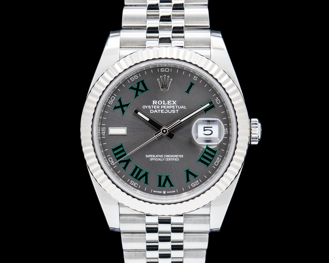 Datejust 126334 41mm Wimbledon Jub SS/SS Grey/Rmn VSF V2 DD3235v2