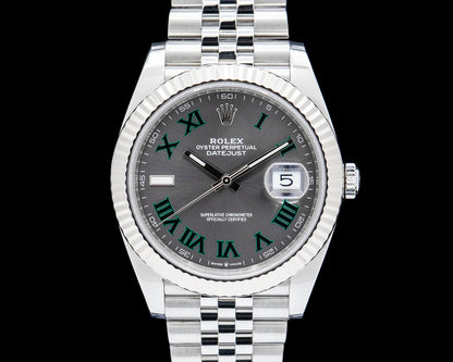 Datejust 126334 41mm Wimbledon Jub SS/SS Grey/Rmn VSF V2 DD3235v2
