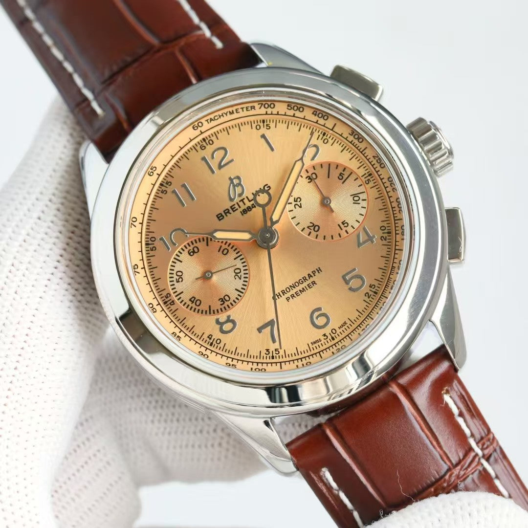 Premier B01 Chronograph 42mm SS/LE Beige Dial BLSF V2 A7750 Mod