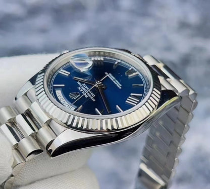 DayDate 228236 40mm SS/SS Ombre Blue/Rmn RGF VR3255 (Weighted Approx.210g )