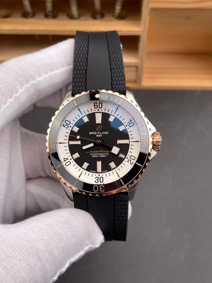 Superocean 42mm RG SSRU Black Dial TF A2824
