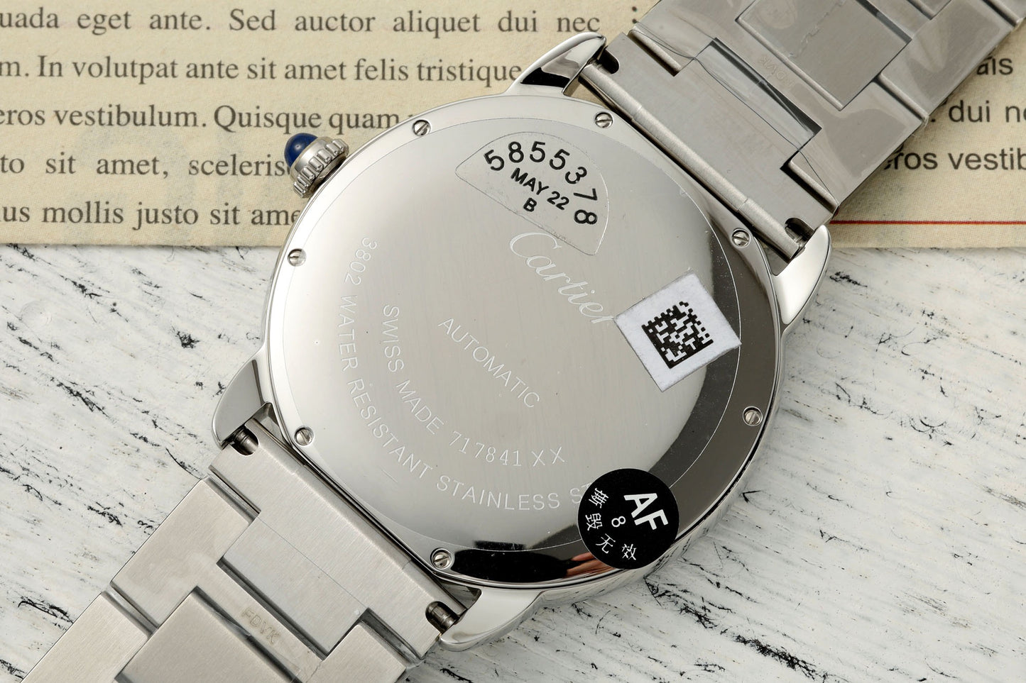 Ronde Solo Date 42mm SS/SS Blue Dial AF MY9015