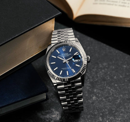 Datejust 126234 36mm Oys SS/SS Blue Textured/Stk ARF DD3235