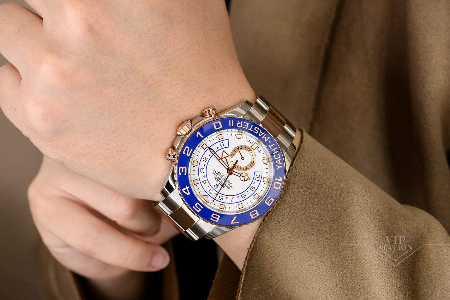 Yacht-Master II 116681 44mm RG/SS White/Num KF V2 A7750
