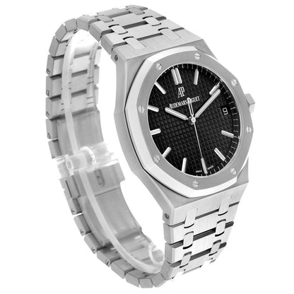 Royal Oak 41mm 15500 SS/SS Black/Stk OCTA SA4302 (Free Sprung)