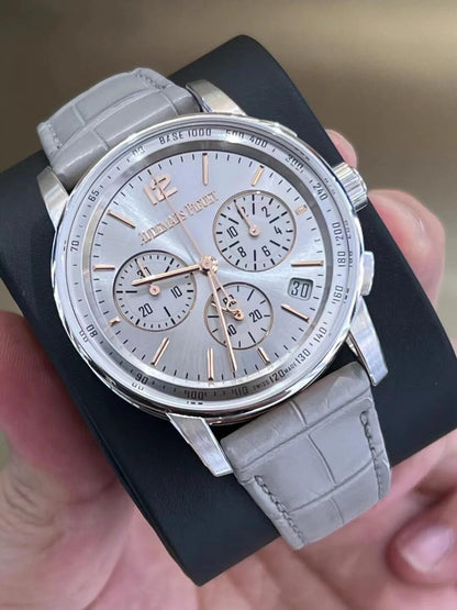 Code11.59 Chrono 26393 41mm SS/LE Silver Dial APSF SH4401 Super Clone