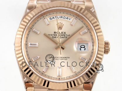 DayDate 228235 40mm RG/RG Champagne/Stk VSF V2 DD3255 (Gian Weighted Approx.182g)