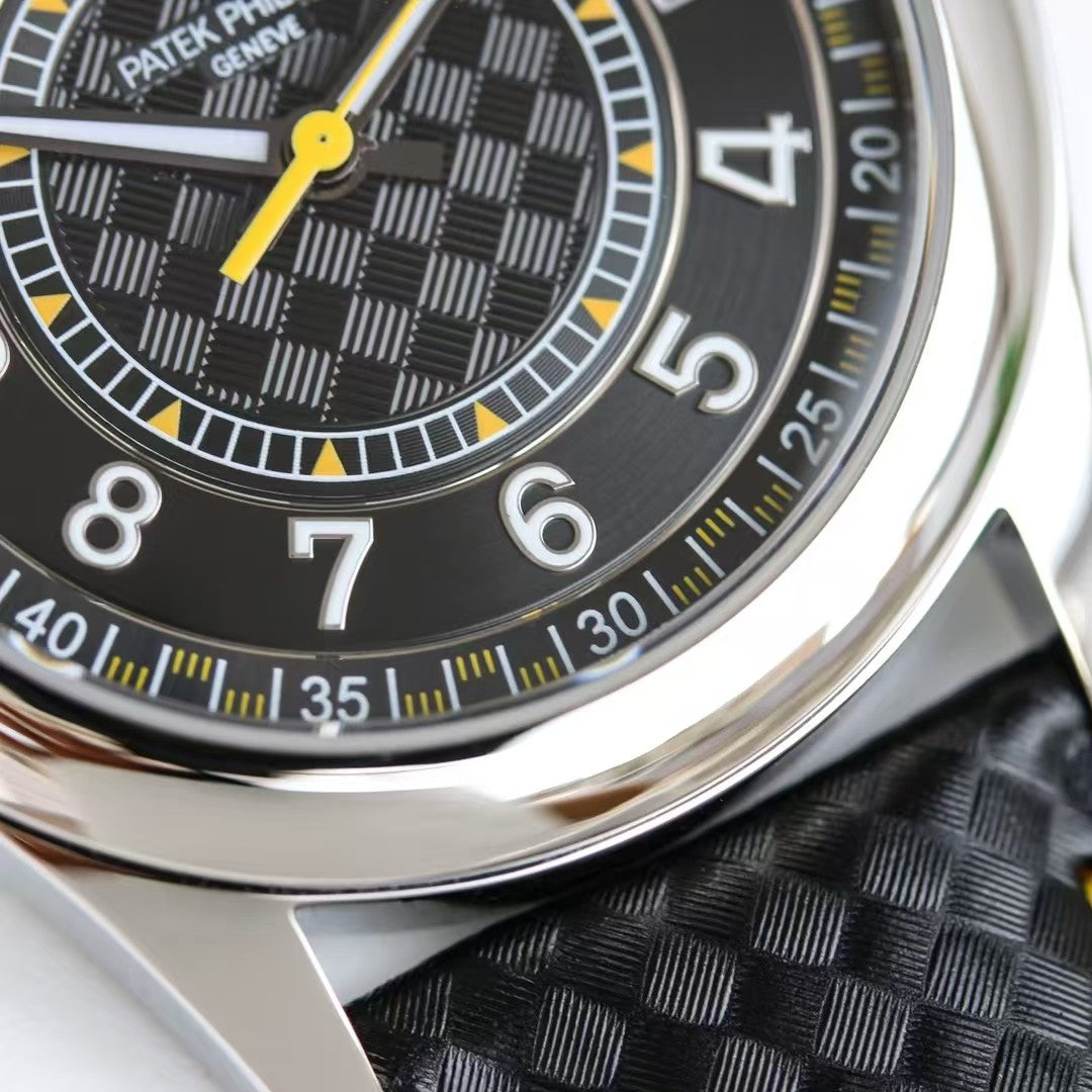 Calatrava 6007 40mm SS/LE Black/Yellow PPF 330SC
