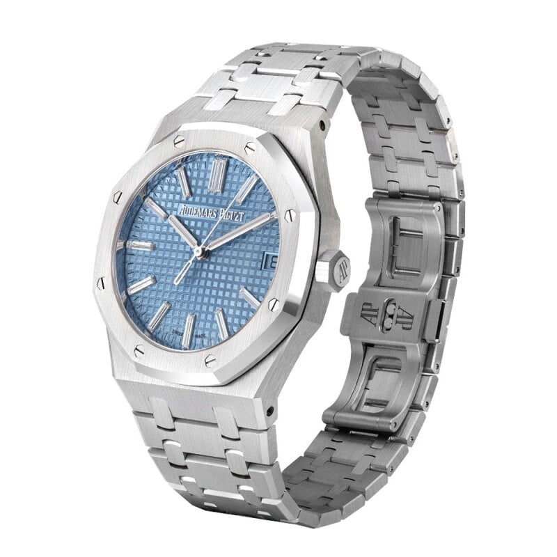 Royal Oak 15510BC 41mm SS/SS Ice Blue/Dia ZF SA4302 Super Clone