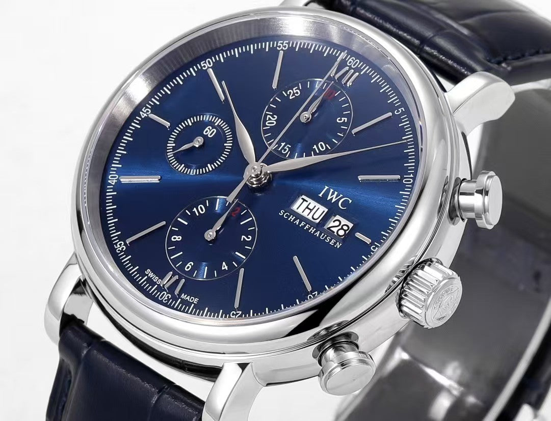 IWC - Portofino Chrono IW391023 SS/LE Blue TWF Asia 7750