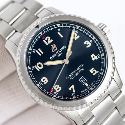 Aviator 8 41mm SS/SS Black Dial TF A2824