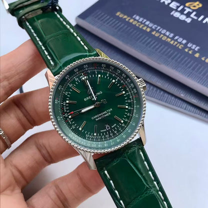 Navitimer 1 41mm Date SS/LE Green Dial TF A2824