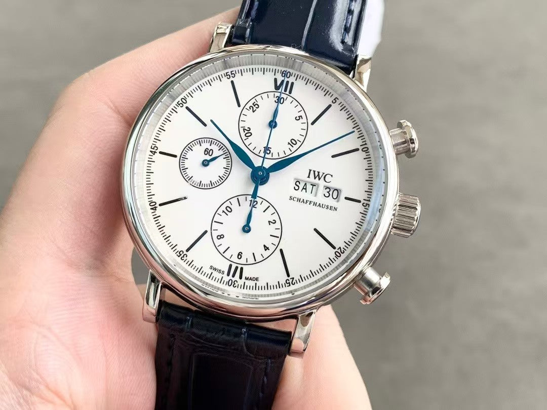 IWC - Portofino Chrono IW391024 SS/LE White TWF Asia 7750