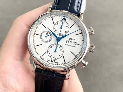 IWC - Portofino Chrono IW391024 SS/LE White TWF Asia 7750