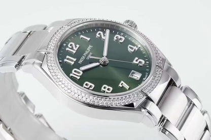 TWENTY~4 7300 Ladies 36mm Dia SSSS Green Dial PPF 324SC