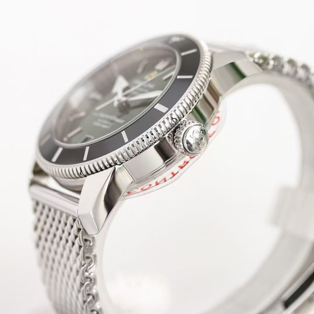 Superocean Heritage B20 42mm SS/RU Green Dial BLF A2824