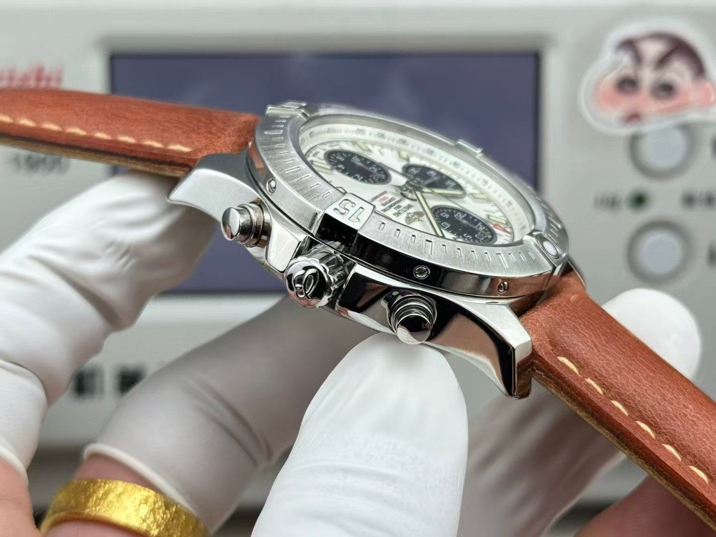 Breitling - Colt 44mm Chronograph Automatic SS/LE White/Stk A7750