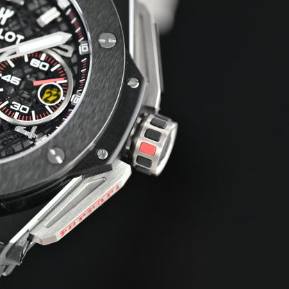 Big Bang Ferrari 45mm Ceramic/TI/RU Black Seketon Dail HBF HUB1241
