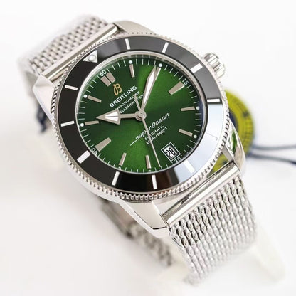 Superocean Heritage B20 42mm SS/RU Green Dial BLF A2824
