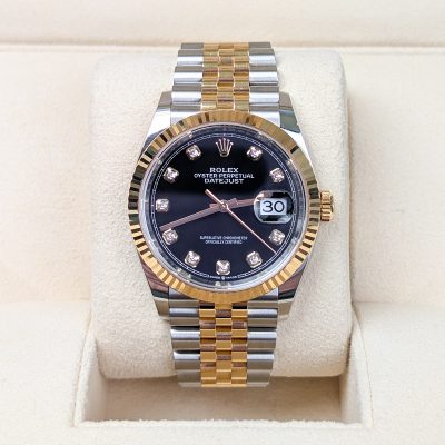 Datejust 126233 36mm Oys SS/YG Black/Dia VSF V2 DD3235