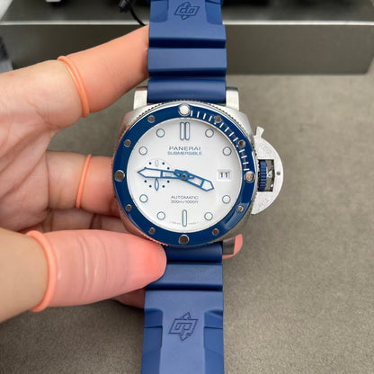 Submersible PAM1696 44mm SS/RU White Dial VSF P9000