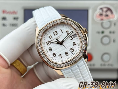 Aquanaut Ladies 35.6mm Dia RG/RU White Dial PPF A324