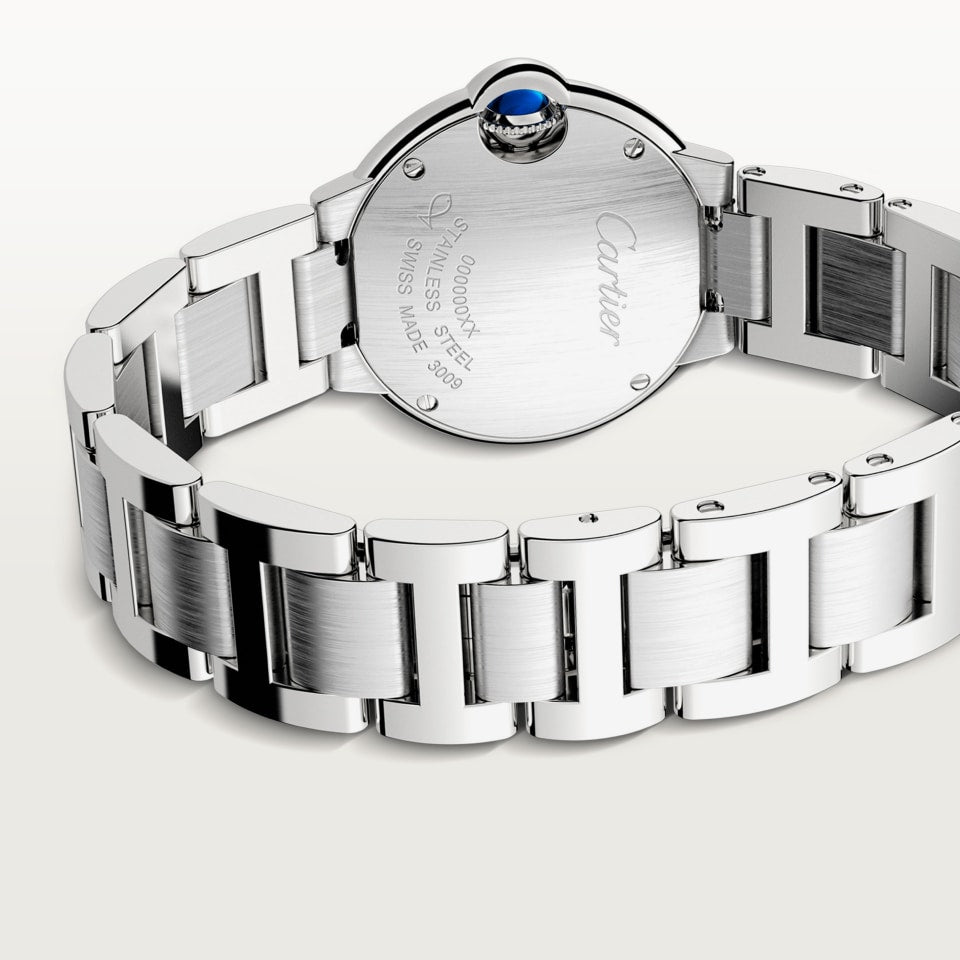 Ballon Bleu De Cartier 28mm SS/SS White/Dia AF Quartz