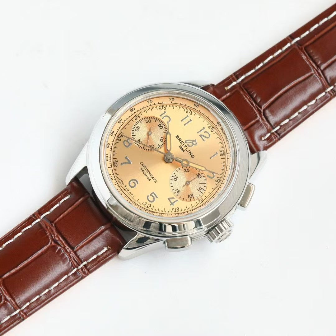 Premier B01 Chronograph 42mm SS/LE Beige Dial BLSF V2 A7750 Mod