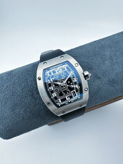 RM67-01 39mm TiRU Skeleton Dial on Black Rubber strap AVF CRMA6